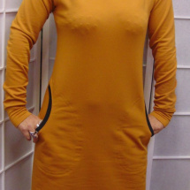 Šaty s kapucí - výběr barev S - XXL