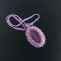 Fialový dračí achát - náhrdelník
