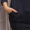 Tunika - černý jeans (teplákovina)
