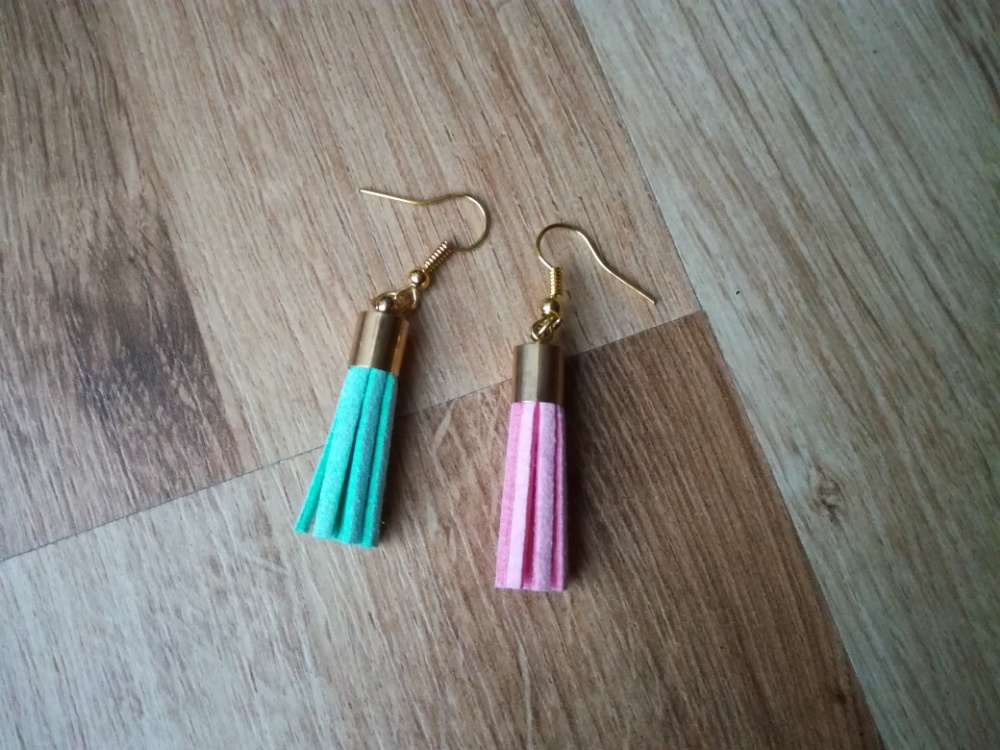 Střapce barevné var. 2 - náušnice