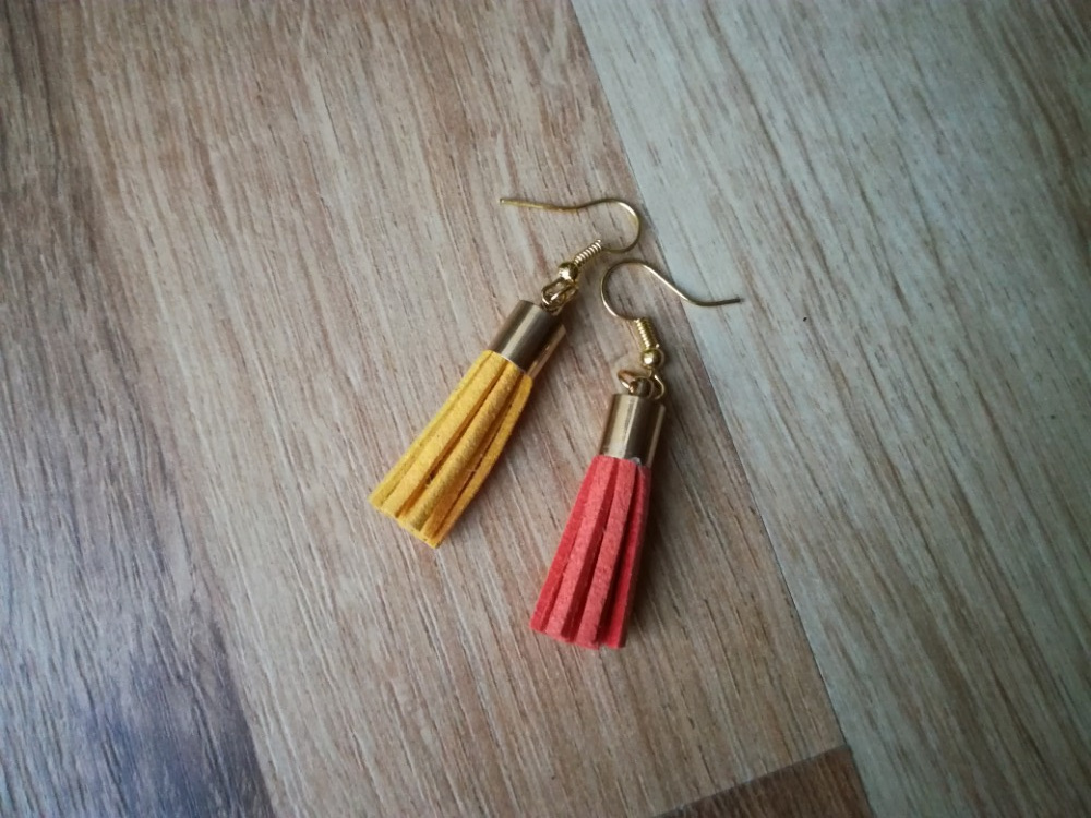 Střapce barevné var. 3 - náušnice