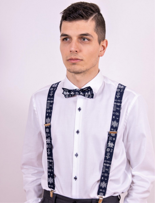 Set Motýlek a Šle - tmavomodrá