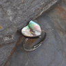 Prstýnek z ABALONE SHELL perletě, ocel