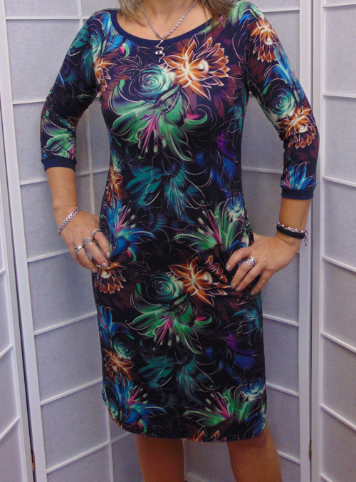 Šaty květy, velikost  L