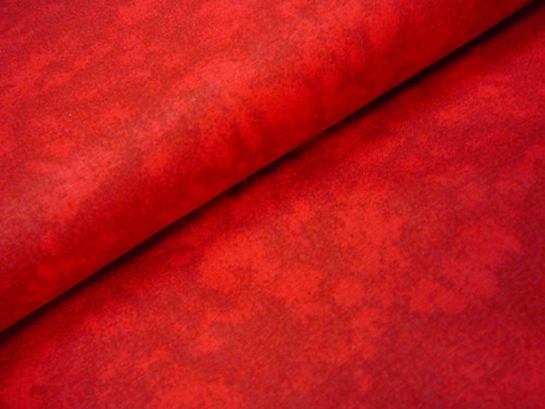 Bavlněná látka - metráž - tm.červený mramor - š. 140 cm