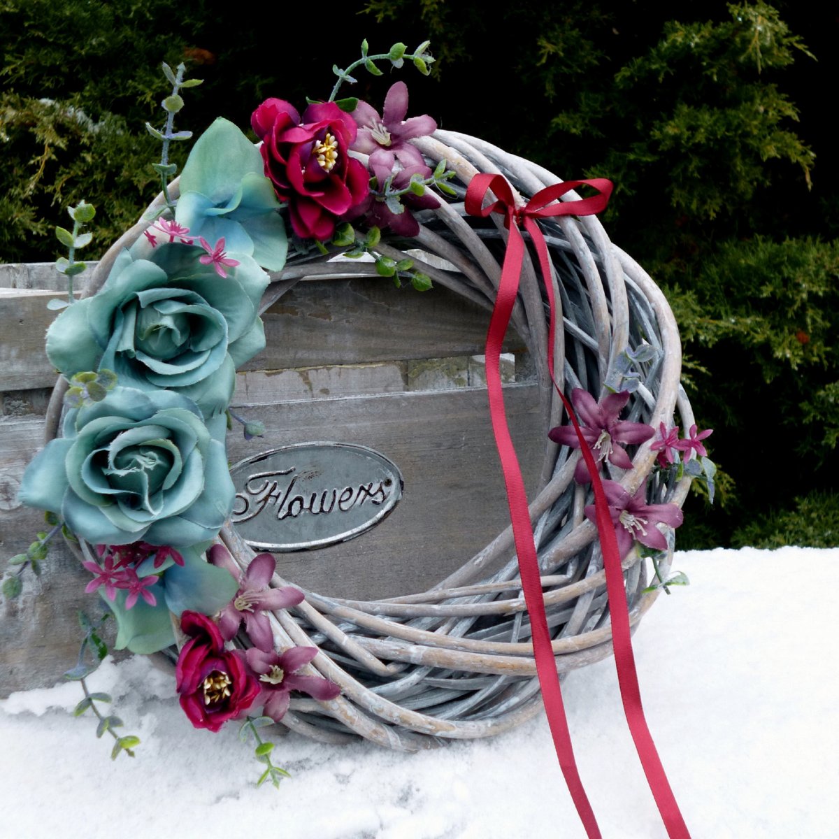 Hodíme se k sobě, miláčku?_věnec na dveře