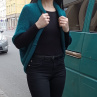 Pletená vesta - zelená piniová