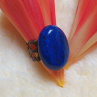 Prstýnek lapis lazuli starozlatý, univerz.vel.