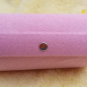 Sametová růžová menší designová šperkovnice AKCE