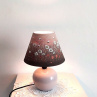 ručně malovaná stolní lampička-květy