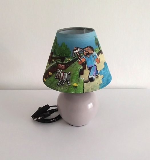 ručně malované lampa pro děti- Micecraft