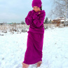 Dlouhá zimní sukně fuchsia
