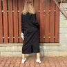 Černá sukně s kapsami dlouhá