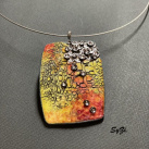 Dámský žlutý náhrdelník Cracle