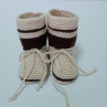 Pletené bačkůrky - 11 cm