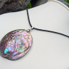Abalone paua perleť mušle náhrdelník s nastavitelnou délkou