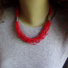 Náhrdelník červený součkový