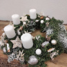  Věnec přírodní adventní z chvojí.