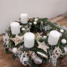  Věnec přírodní adventní z chvojí.