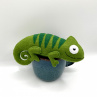Chameleon - dekorace z filcu