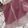 STARORŮŽOVÁ KRÁSKA (M/L) - lněná sukně