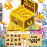 Stírací los ZLATÁ TRUHLA "VÁŠ VLASTNÍ TEXT "