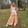 Kalhotová sukně dlouhá barevná