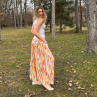 Kalhotová sukně dlouhá barevná