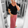 Dámské mušelinové kalhoty Pink