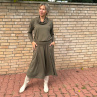 Kalhotová sukně maxi khaki