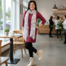Dámské šaty Bordó-M/L