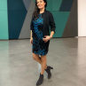 Dámské šaty Tyrkys elegant-M