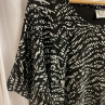 Dámské černobílé triko - M/L