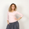 Tričko zdvojené světle růžové