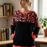 LISTY NA RŮŽOVÉ (L/XL) - dámská mikina