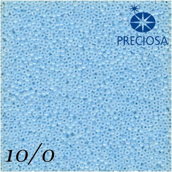 Rokajl modrý mírně průhledný vel.10/0 - 20g