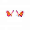 Růžoví motýlci letí - originální náušnice,puzety 