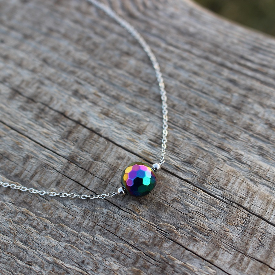 Goi • duhový hematit, nerez. ocel