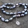 Mořské perly AA+ v uzlíkovaném náhrdelníku, 47 cm