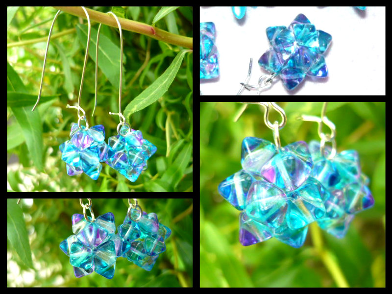 Fialovo-modré bambulky