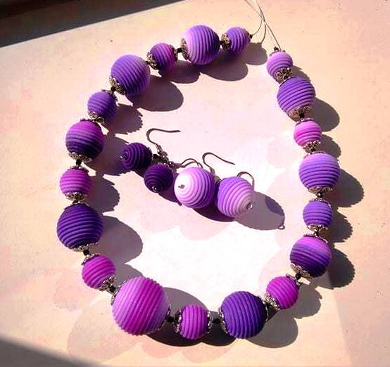 Fimo sada- motaná fialová