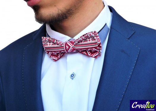 Pánský motýlek folkový - vzorovaný