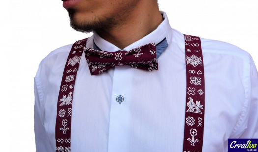 Set Motýlek a Šle - bordová