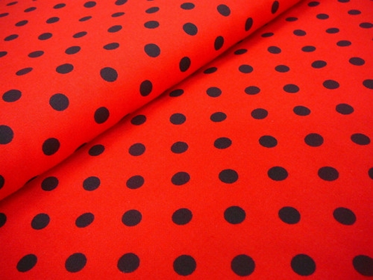 Bavlněná látka - metráž - berušková - š. 150 cm