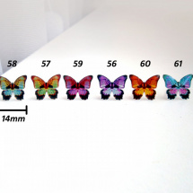 Motýlci č. 58 - originální náušnice, puzety