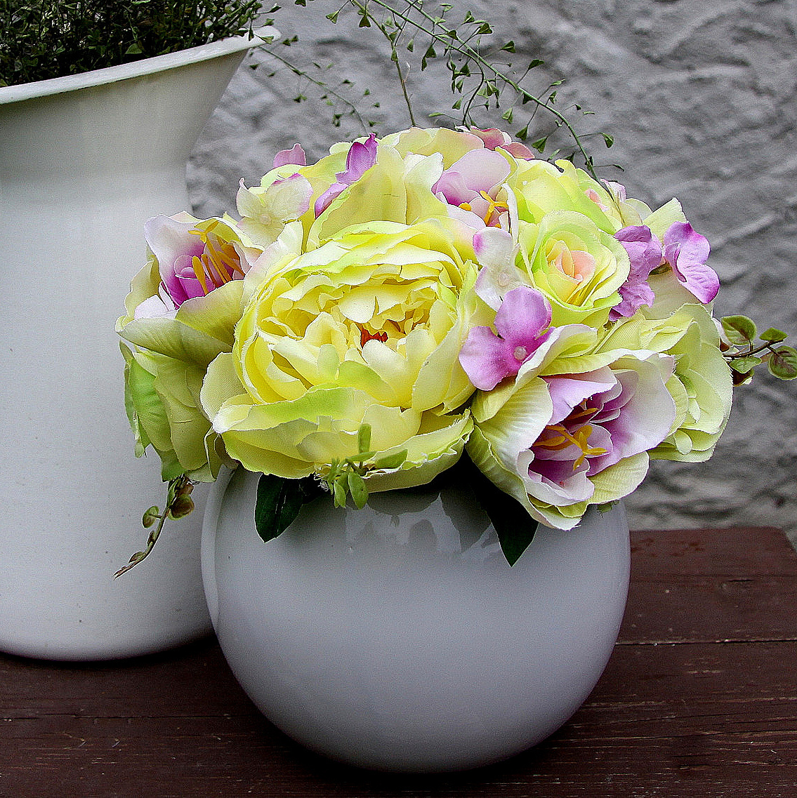 Svěží kytice zelenorůžová XXL