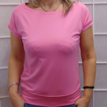 Tričko - barva růžová (bavlna)