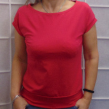 Tričko - barva tmavě růžová (bavlna)