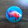 Pestrobarevná rybička - originální, autorská brož