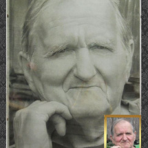 portrét z fotky:dědeček obraz A3,kreslený uměleckou tužkou na profesionálním papíře-vložen zdarma pod skleněný rám